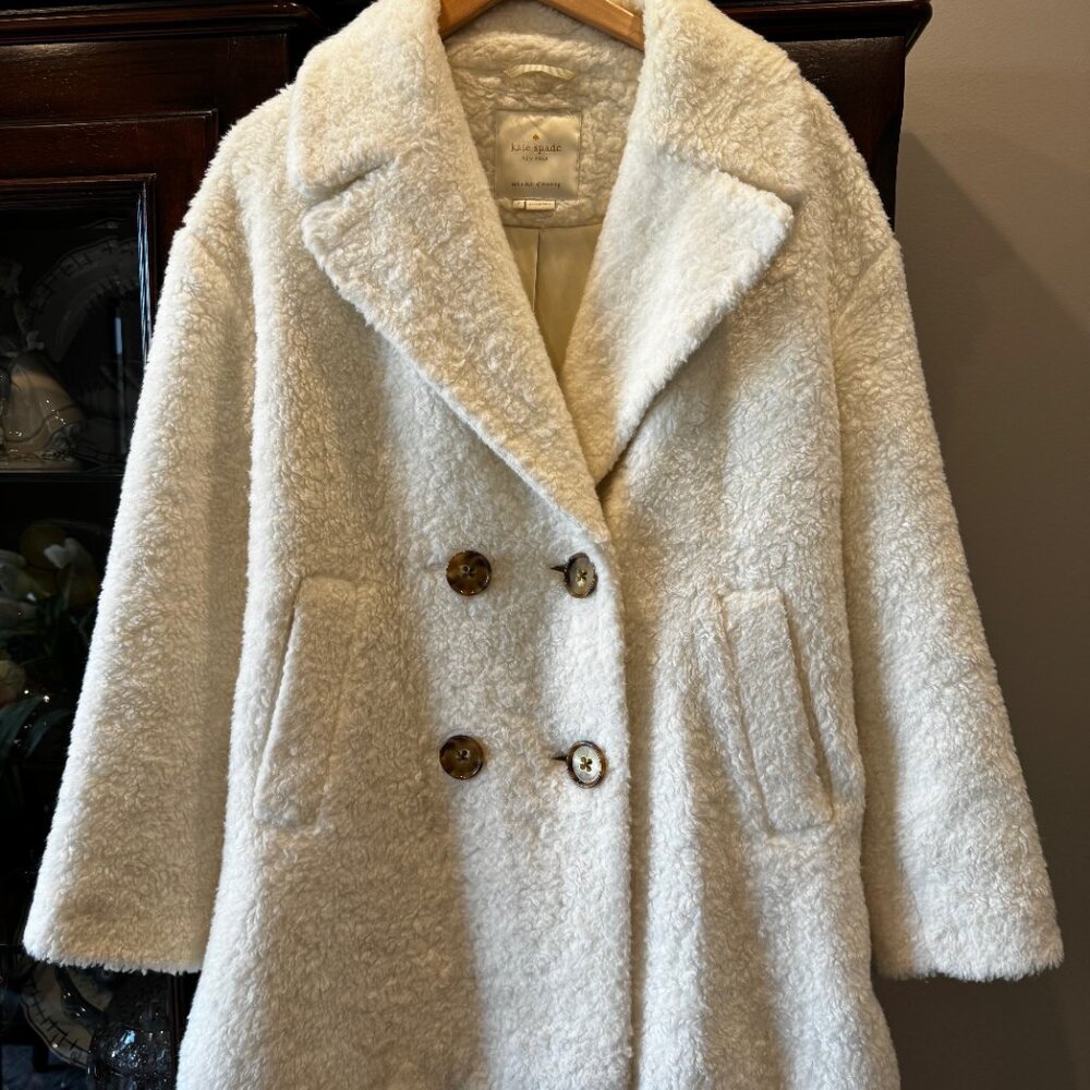 Kate Spade Winter Pea Coat | Elegant Wool Blend | Size Small